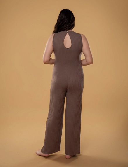 Комбінезон трикотажний 608RW шоколад - Фото 2