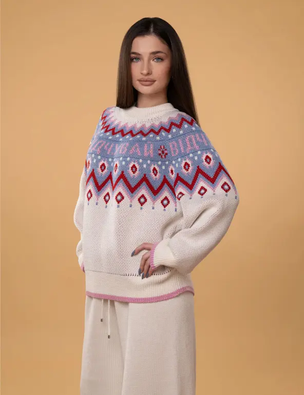 Светр 072VD молочний