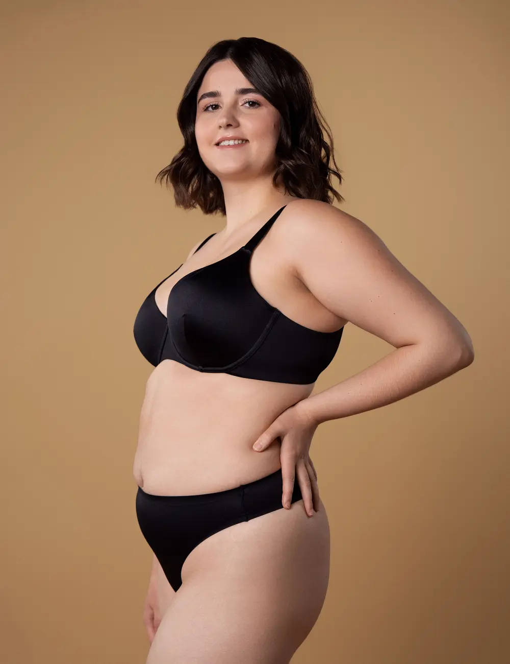 Бра з м'якою чашкою 522CP чорний - Вид 1