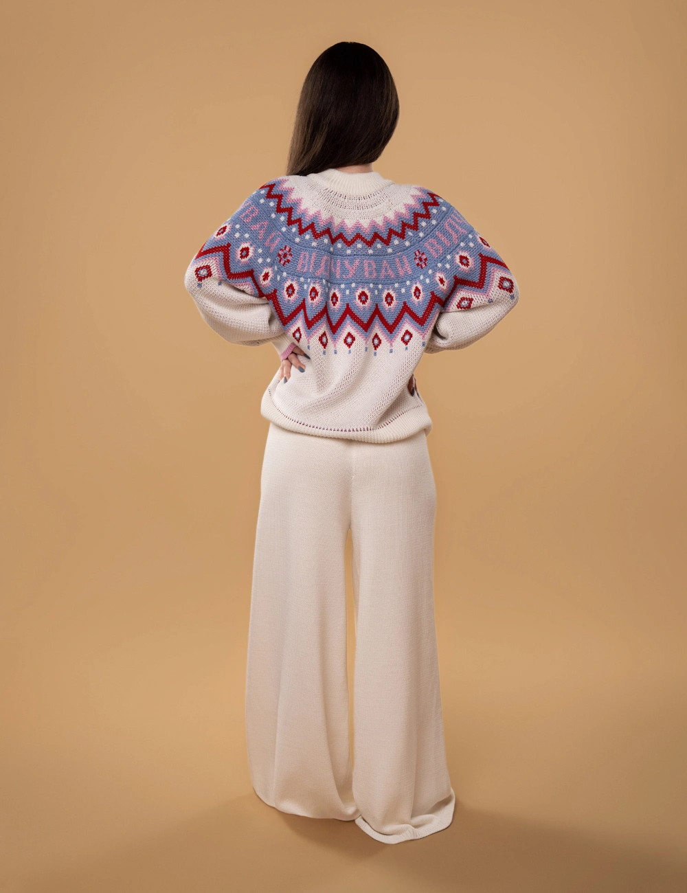 Светр 072VD молочний - 4