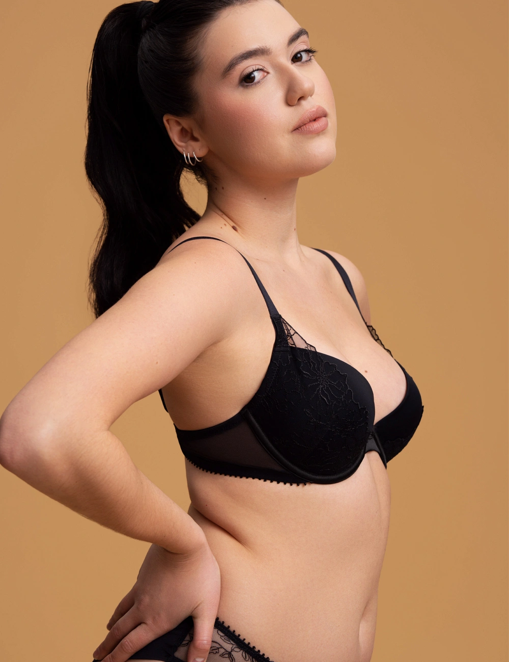 Бра з пуш-апом 102SR чорний - 4