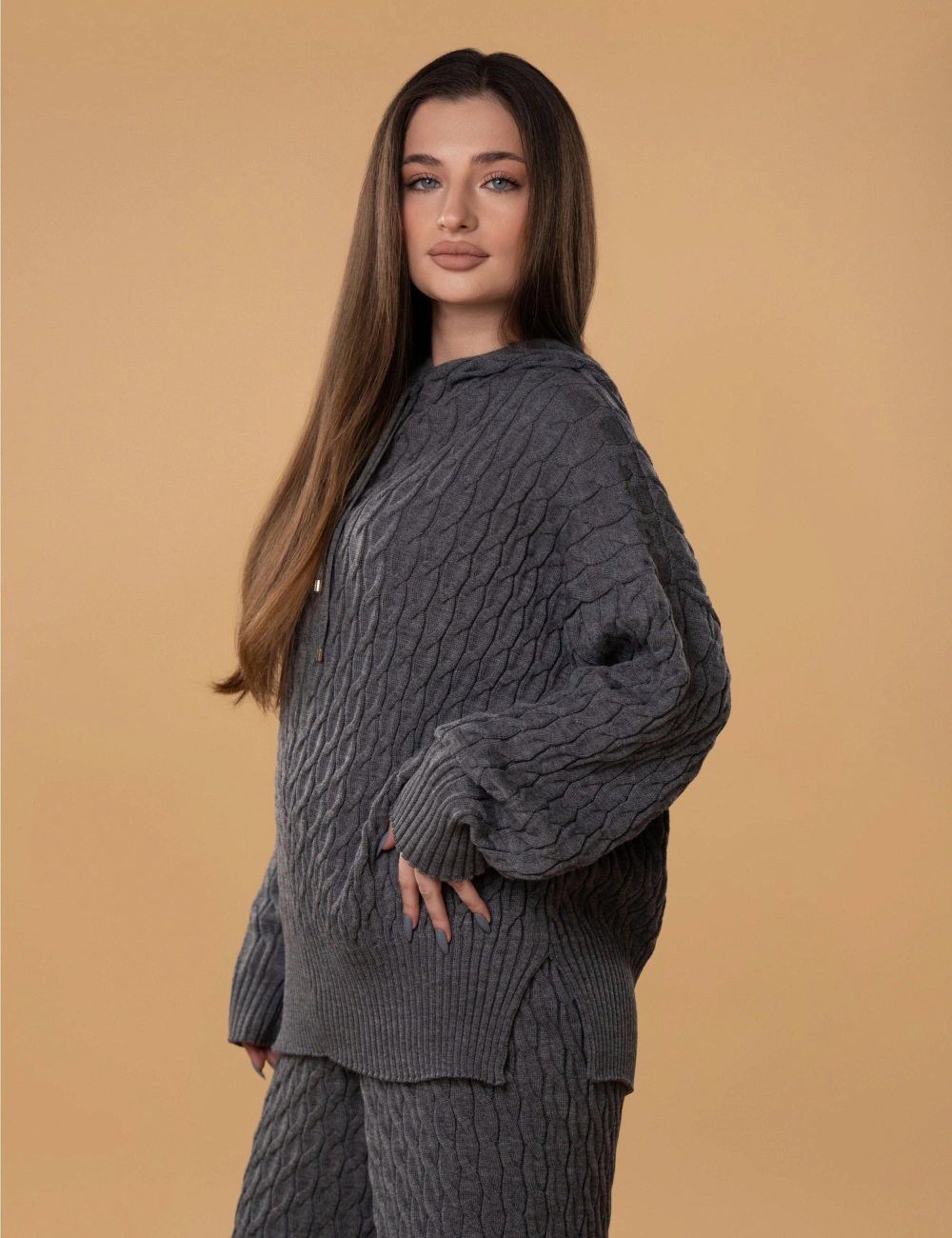 Светр 071VD сірий