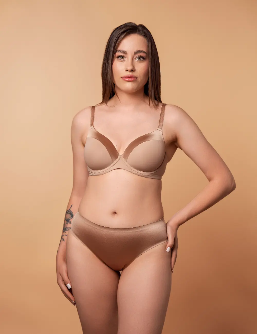 Бра з чашкою Memory foam 248CP нюд