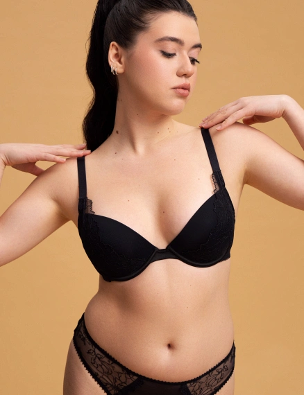 Бра з пуш-апом 102SR чорний - Фото 3