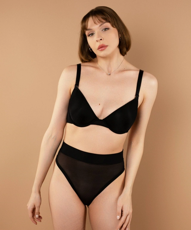 Труси сліпи високі 231LC чорні