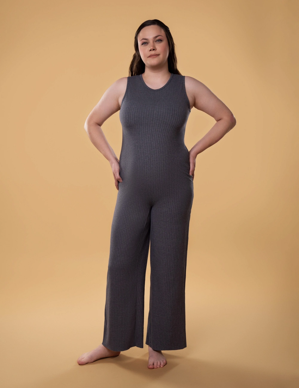 Комбінезон 708RW сірий меланж