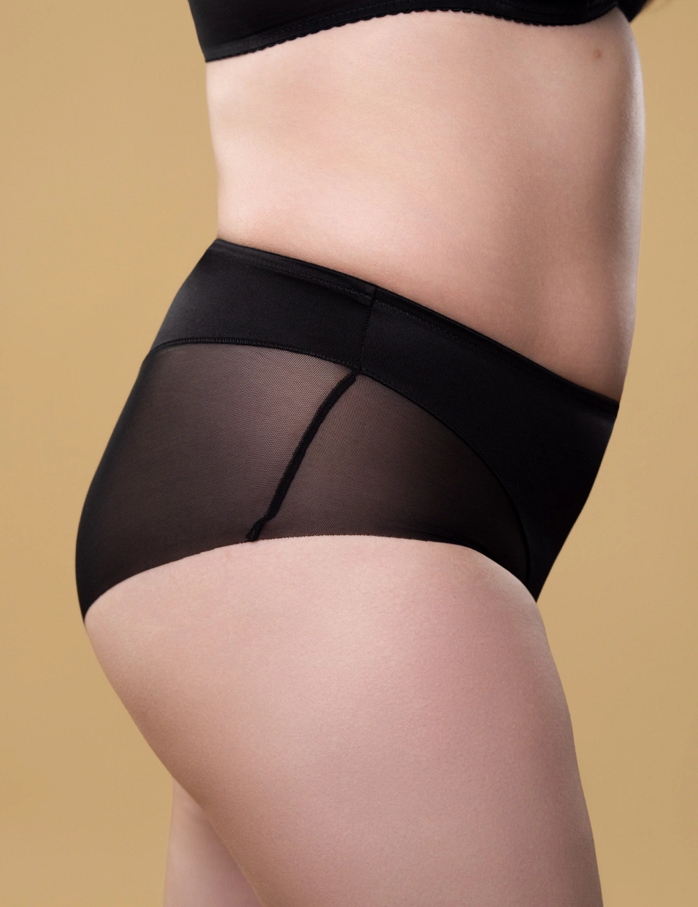 Труси сліпи високі 009SC чорні - 4