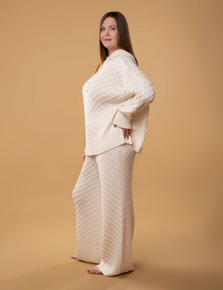 Светр 071VD молочний - Фото 1