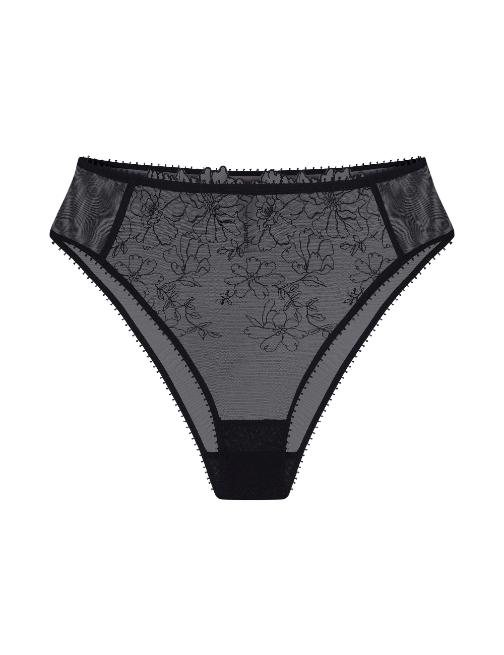 Труси сліпи високі 021SR чорні - предметна фотографія