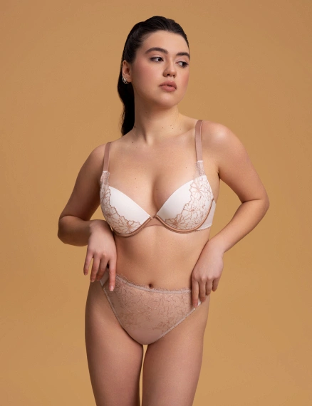 Бра з пуш-апом 102SR мигдаль