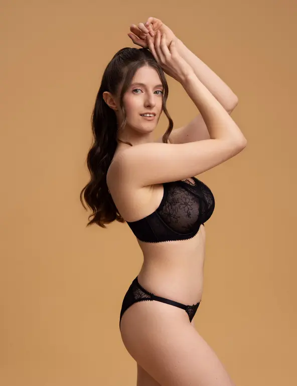 Бра з м'якою чашкою 011SR чорний