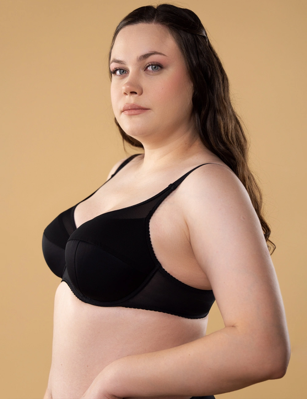 Бра з напівдубльованою чашкою 116SC чорний - 4