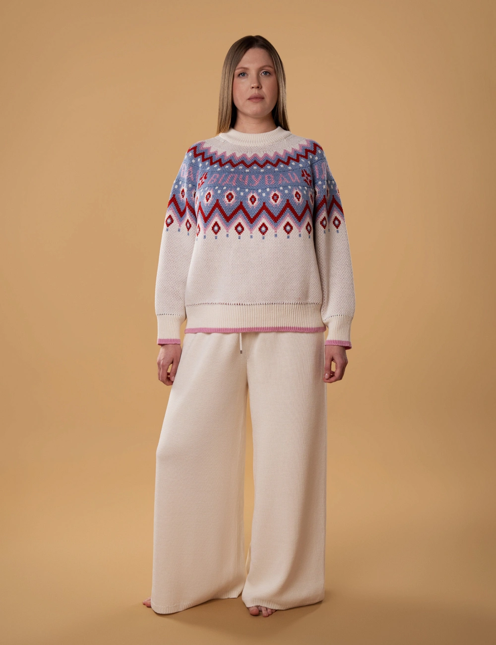 Светр 072VD молочний