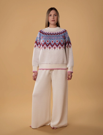 Светр 072VD молочний