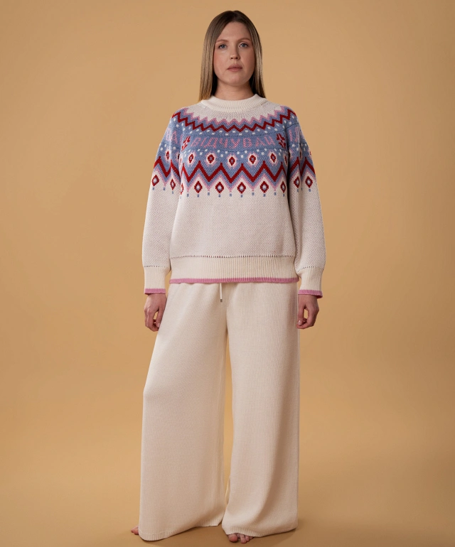 Светр 072VD молочний