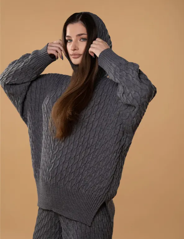 Светр 071VD сірий